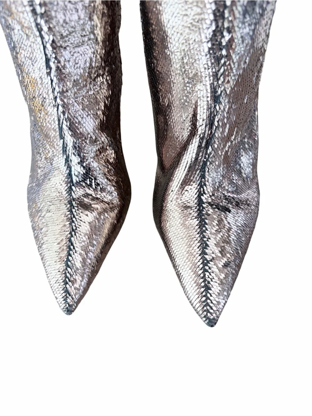 Vince Camuto Minnada Wide Calf Over The Knee Heeled Boots size 7 Warm Pewter